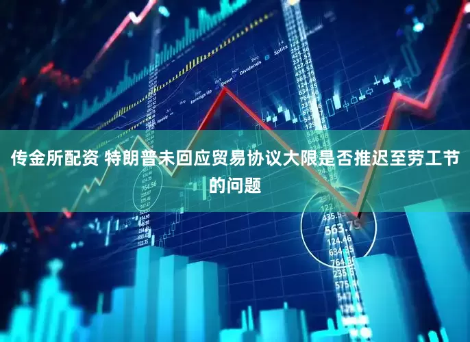 传金所配资 特朗普未回应贸易协议大限是否推迟至劳工节的问题